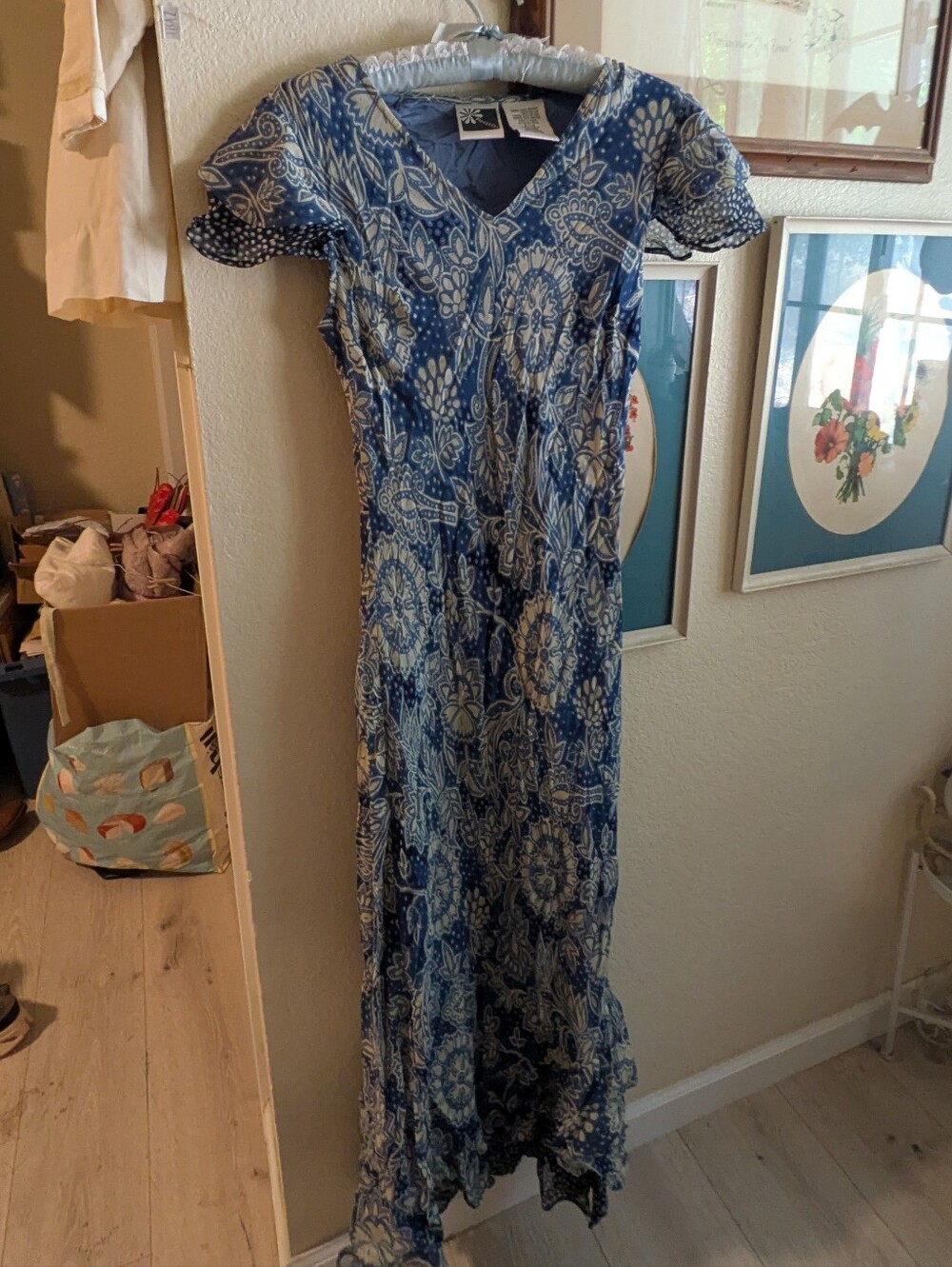 90's Y2k Floral Paisley Dress